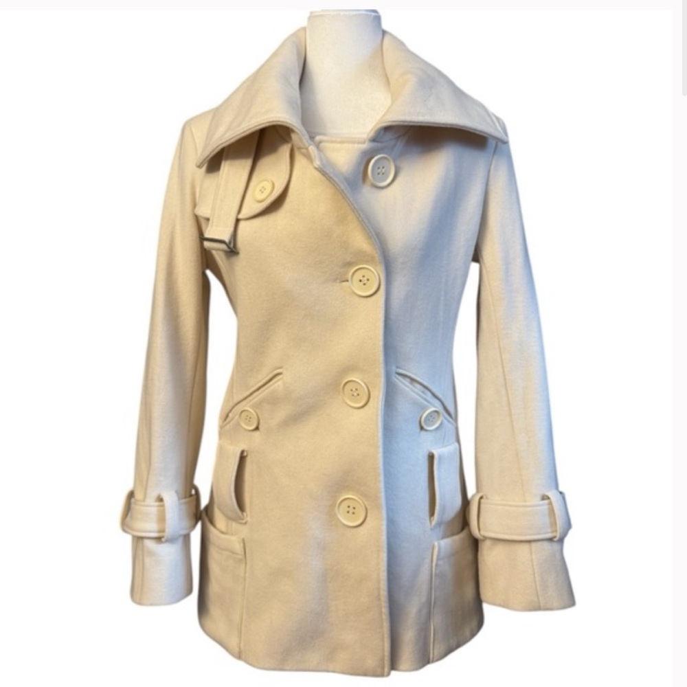 Cream Peacoat